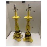 Matching Cast Iron Table Lamps