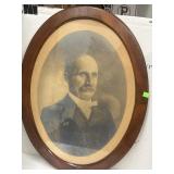 Vintage Oval Portrait