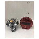 Skull Decor & Sonic Boom Alarm Clock