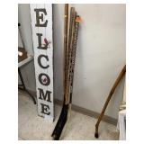 4 Hockey sticks