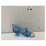 Vntg Fenton Art Glass Slipper (hand painted)