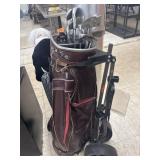 Golf Clubs, Bag, & Pull Cart
