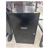 2 Drawer Metal File Cabinet  - no key