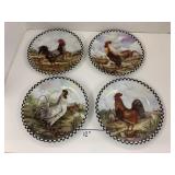 4 Rooster Plates