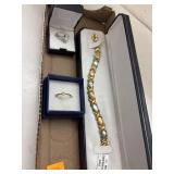Jewelry - 2 Rings & Bracelet Lot