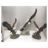 3 Decorative Eagles, chip