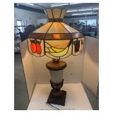Dale Tiffany  Lamp w/ Stained Glass Shade