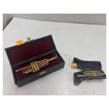 2 Miniature Trumpet Models