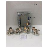 LOVE Picture Frame & Cherub Candle Holders