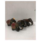 Wooden Elephant Napkin Rings