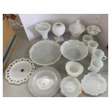 Milk Glass and White Glass