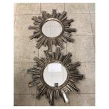 2cnt Sunburst Wall Mirrors