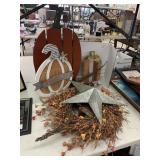 Fall Decorations, Metal Star