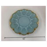 Vntg Anchor Hocking Deviled Egg Plate