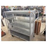 Metal Rolling Storage Cart approx 55 x 56 x 24