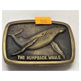 Solid Brass Belt Buckle - Whale