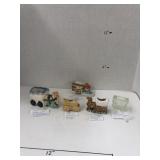 Covered Wagon toothpick Holders, Wagon Planter