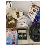 Helmet, bunny, cards, misc