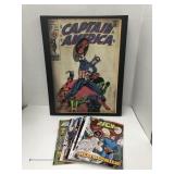 Comics & Captain America Canvas Picture