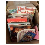 Box of cookbooks
