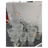 Clear Glass Pitchers, Bowl, Glasses