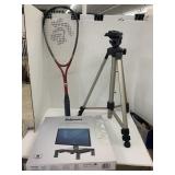 Misc Group, Squash Racket, Tri pod, Monitor Riser