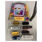 Vntg Wooden Train Toys and Story Bots Book Toy