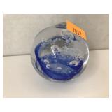 Round Glass Paperweight Decoration