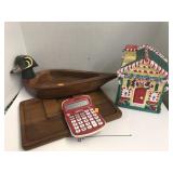 Wooden Tray, Duck, IU Calculator, Cookie Jar