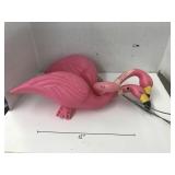 3 Pink Flamingo Yard Decor