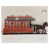 Cast iron Amish trolley wall hanging