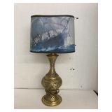 Brass base lamp