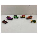 Matchbox Kellogg trucks, Hot Wheel, & JD tractor