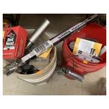 Plumbing Items, Buckets, Misc