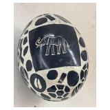 Vintage Egg Shape Elephant Carving