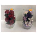 2 cnt The Danbury Mint Miracle Orchids & Roses -