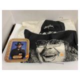 Hank Williams Jr Flag and Metal Tray Decor