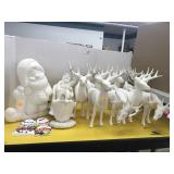Paintable Decorations, Santaï¿½s, Reindeer, Some