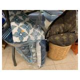 Pillows and Basket