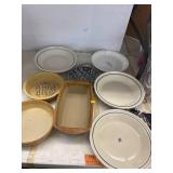 3 Longaberger Pie Pans & Misc Lot