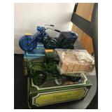 2 Avon Bottles with Boxes, Motorcycle, Truck
