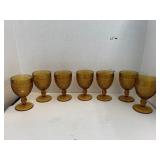 7cnt Amber Colored Glasses