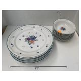 Provincial Bouquet Plates and Bowls, Bowl Chipped