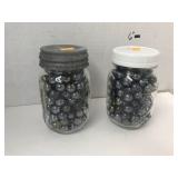 2 Pint Jars of Marbles