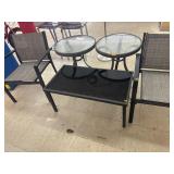 3 Outdoor Patio Tables & 2 Chairs