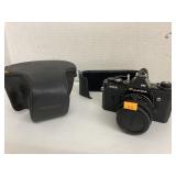 Fujica AX-3 camera and cover