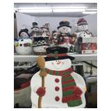 Snowman Platter, Cookie Jars, Fort Wayne Light