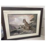 Framed Signed Print - Wolf