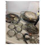 Silver Plated Coasters & Misc Lot