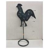 Metal rooster decor